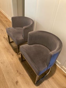 2 Velvet chairs