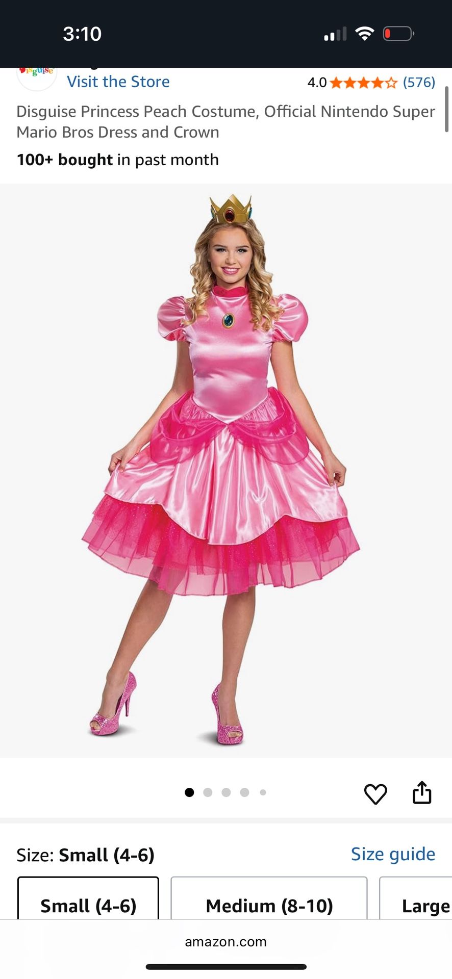 Princess peach costume adult