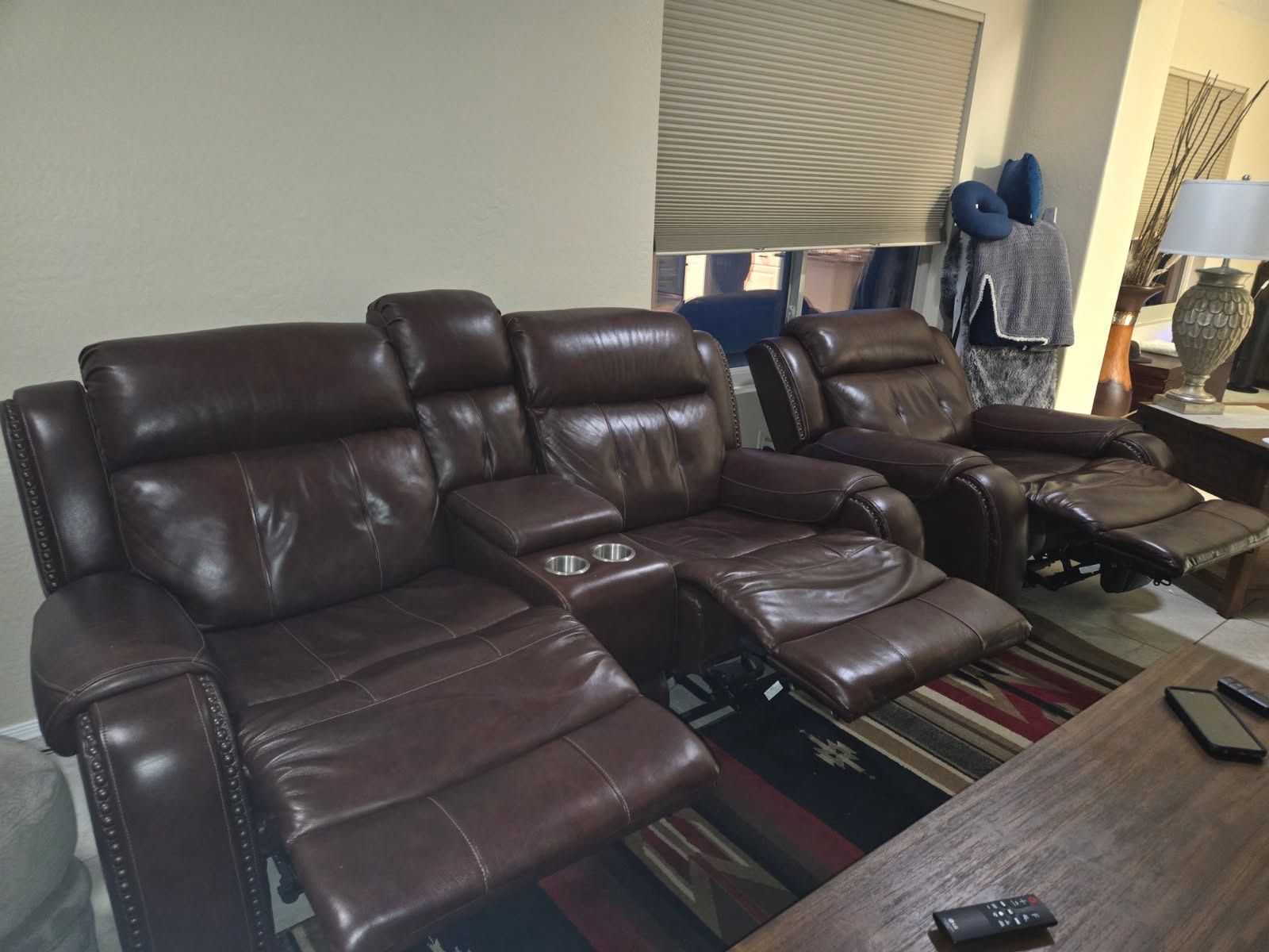 Leather couches