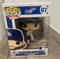 Funko Pop! MLB Clayton Kershaw Los Angeles Dodgers #07 Vinyl Figure Box Damage