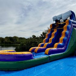 NEW 18ft Water Slide W/ Pool & Blower For Sale