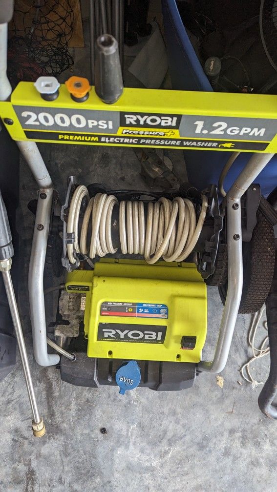 Ryobi 2000 Psi Pressure Washer Electric 