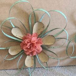 Boho Floral Room/office Decor- Metal Art