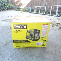 RYOBI 2,300-Watt Recoil Start Bluetooth Super Quiet Gasoline Powered Digital Inverter Generator with CO Shutdown Sensor
