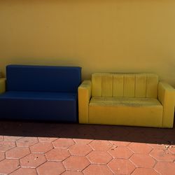 Colored Leather Couches
