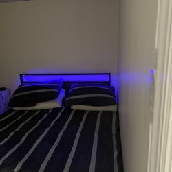 Bed frame and mattress