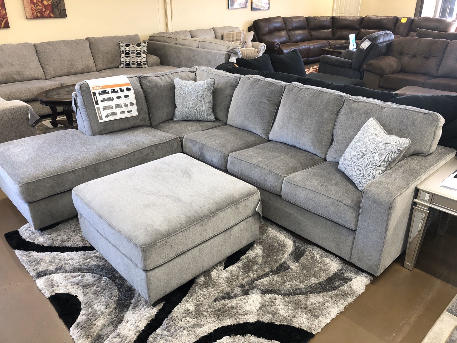 Grey sectional