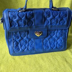 Loungefly Hello Kitty Embossed Blue Shoulder Purse (Rare)