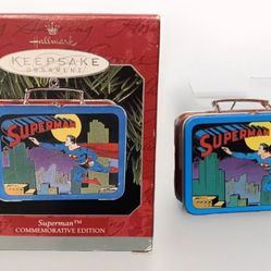 Superman Hallmark Keepsake Ornament Commemorative Edition Lunchbox From 1998