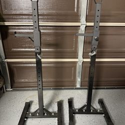 F2C Adjustable Squat Rack Pair 41"-66" Sturdy 