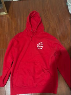 Red Anti Social Club Hoodie