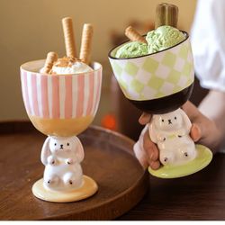 Moving sale! Ceramic Rabbit dessert cup
