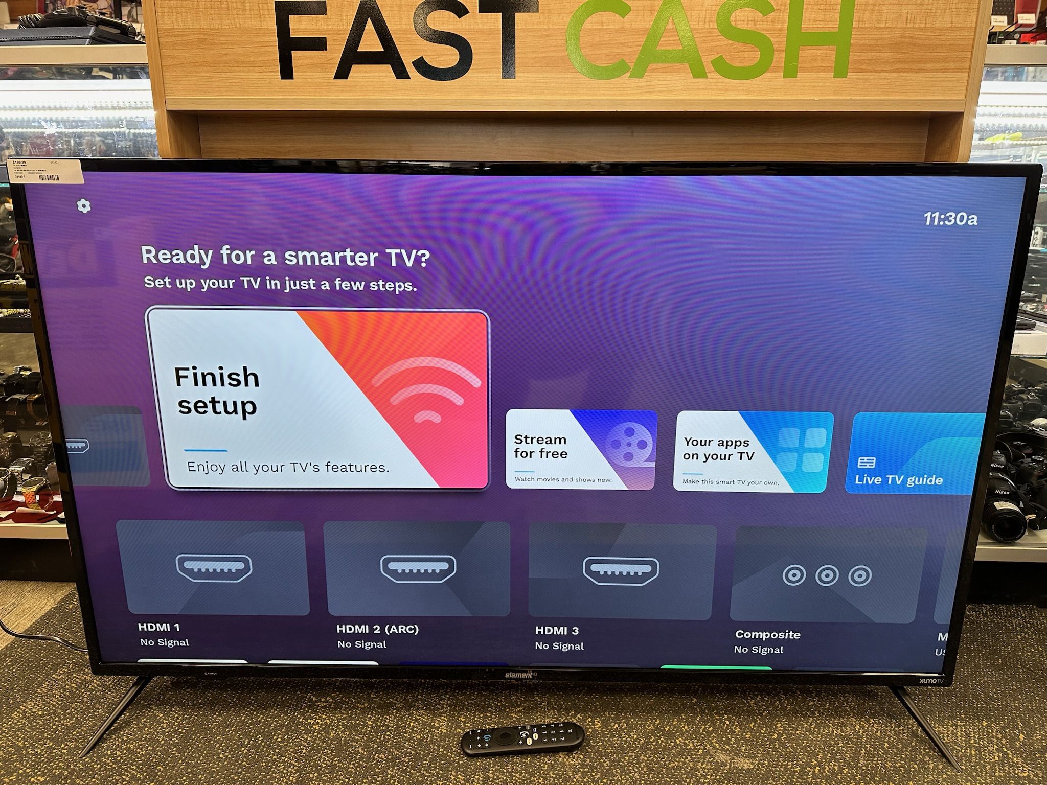 Element Electronics 55" 4K UHD HDR Smart Xumo TV
