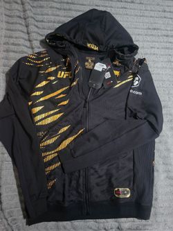 UFC Venum Full-Zip Hoodie Black and Gold