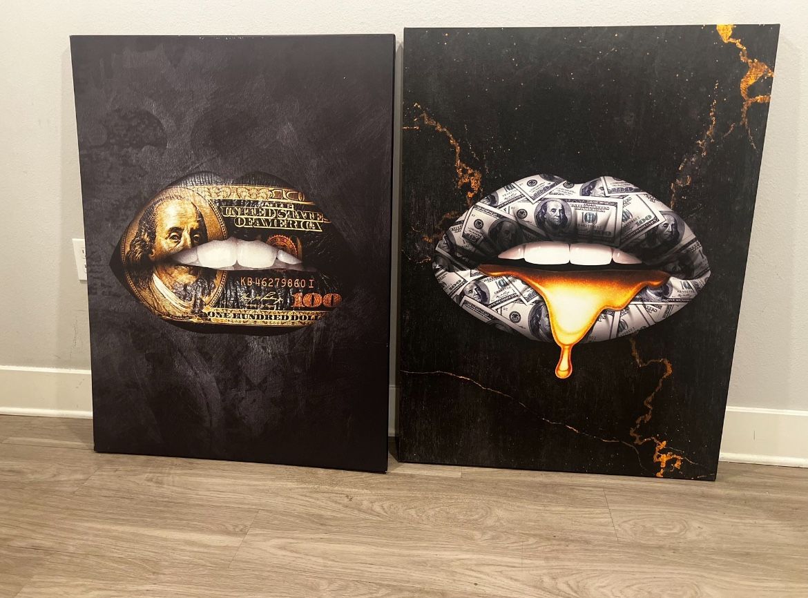 30x40 Large Black and Gold Canvases