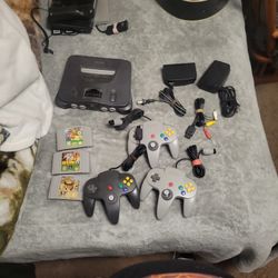 Nintendo 64 Console with Games