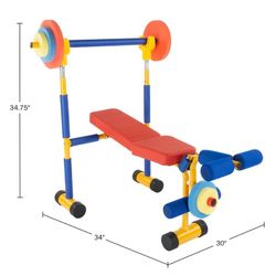 Kids toy bench