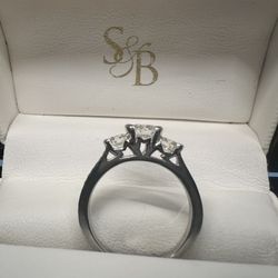 1.004 Tcw Hearts On Fire Platinum Engagement Ring