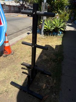 Weight plate tree