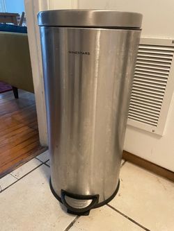 Kitchen  Metal Trash Bin by Ninestars