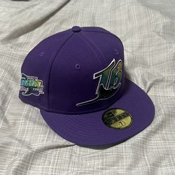 Tampa Bay Devil Rays MLB Fitted Hat 7 1/8