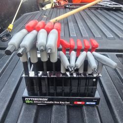 18 PC Sae & Metric Hex Key Kit