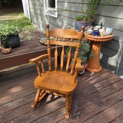 Sturdy Wood Rocking Chair