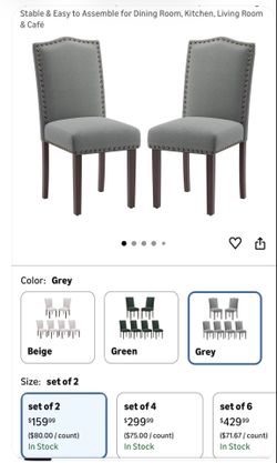 Dining chairs (set of 2)