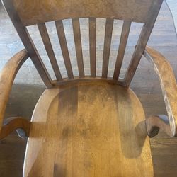 Antique Solid Maple Shiver Chair