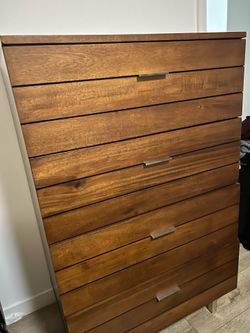 Brown Wood Dresser