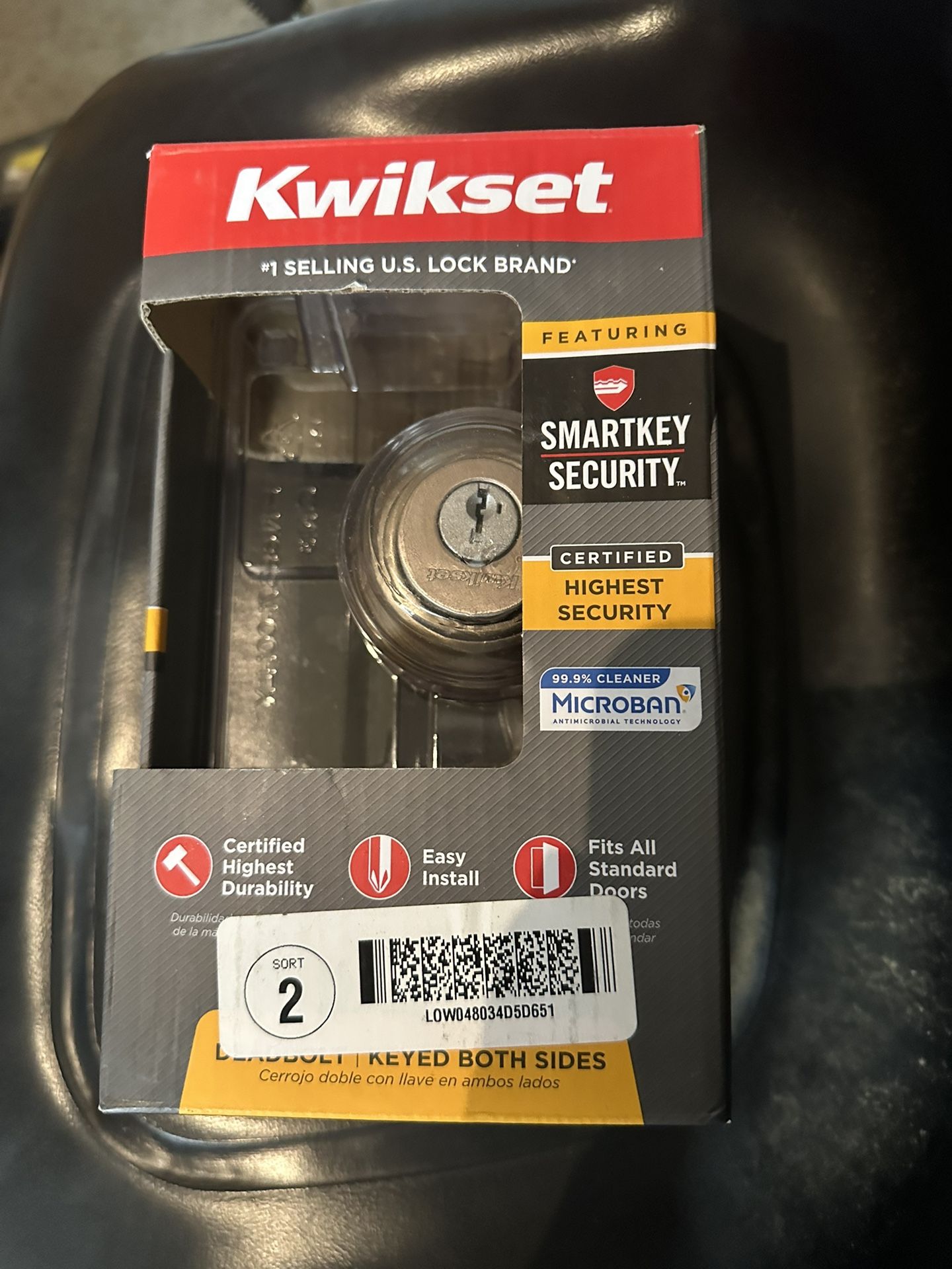 Kwikset Signature Series Deadbolt Satin Nickel Finish