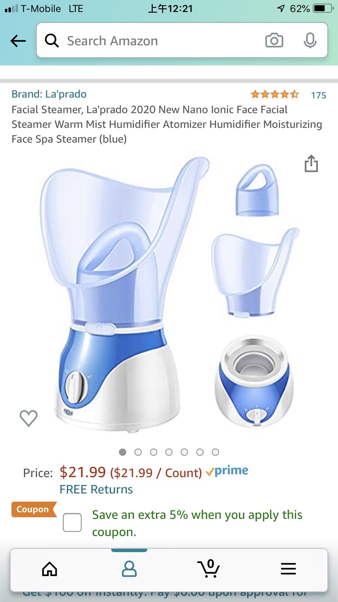 Facial steamer