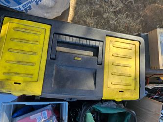 Vintage tool box with tools