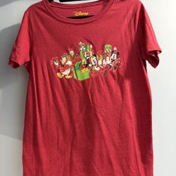 Women’s Size Medium Disney Holiday Red Tee