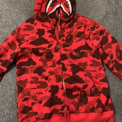 AUTHENTIC BATHING APE ZIP HOODIE 