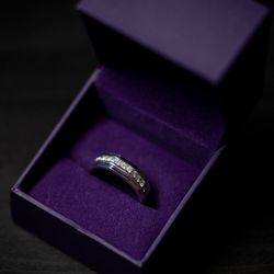 Men’s Diamond Wedding Band 1/2 Carat White Gold