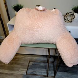 UGG Casey Frosted Sherpa Pink Plush Fleece Backrest Pillow 35”L X 20”W x23"H🛌😊👍