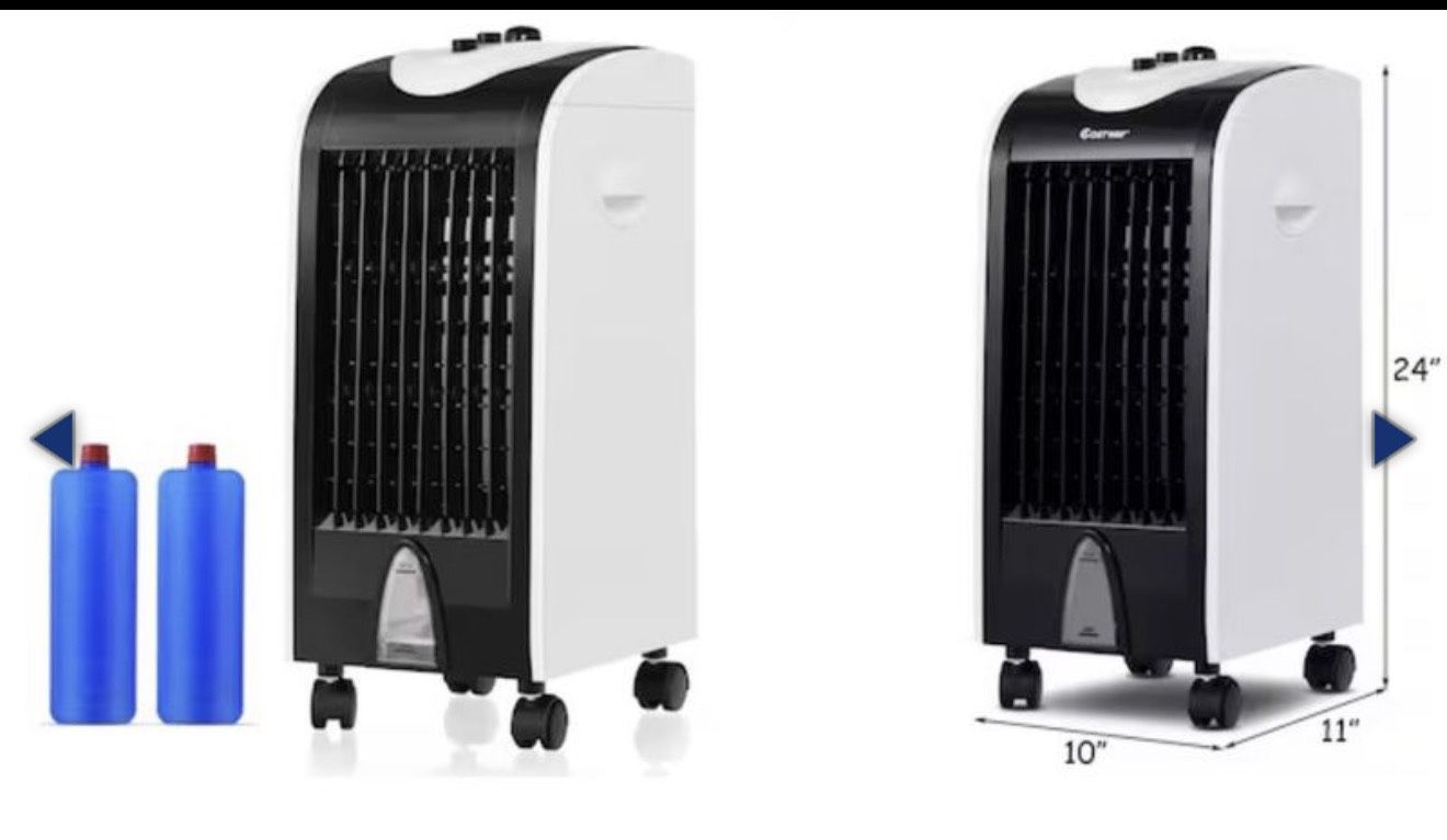 10-in 110 -Volt 3 -Speed Indoor Black + white Pedestal Fan