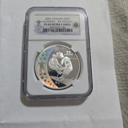 Canada Silver $25 Dollar ( Hockey)