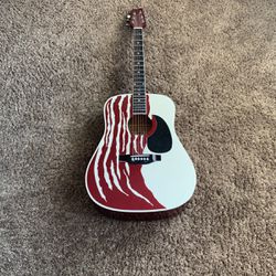 Montana Custom Painted Acoustic Guitar