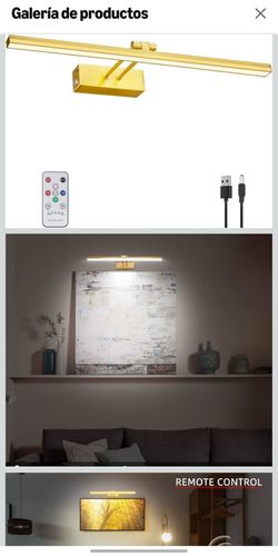 Picture Light,5000mAh Battery Operated Picture Light for Wall,Wireless Remote Painting 16"
