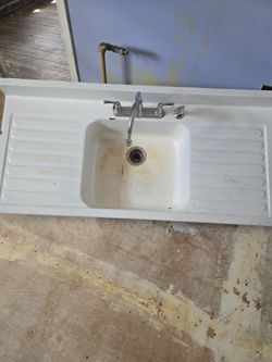Metal sink fot outside inside ranch garge