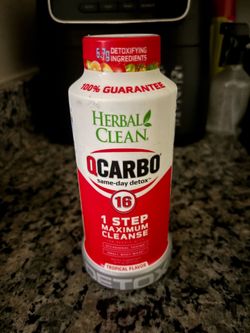 Herbal Clean Qcarbo 16 oz Detox Drink