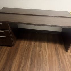 Office Desk With Computer And Printer