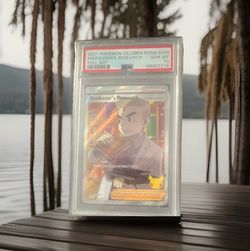 POKEMON 2021 TCG CELEBRATIONS PROFESSOR'S RESEARCH FULL ART #024 PSA 10