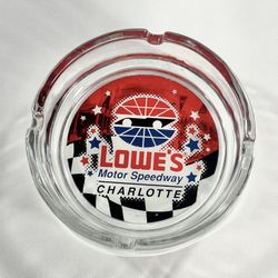 NASCAR Lowe's Motor Speedway Charlotte Collectible Glass Ashtray