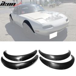 Fits 90-97 Miata NA MX5 60mm Wide Style Fender Flares Wheel Cover Guard 4PCS PU