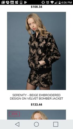 Goldie serenity velvet jacket