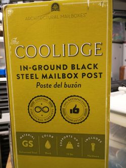 Mailbox Post; Black