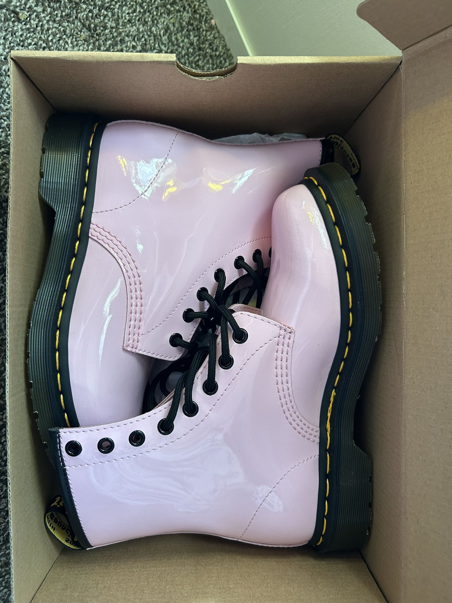 Pale pink Doc martens